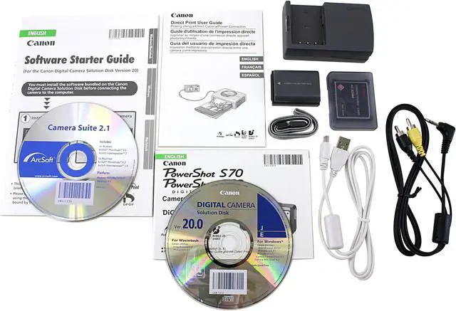 Alt view image 9 of 10 - Canon PowerShot S70 Black 7.1MP 3.6X Optical Zoom 28mm Wide Angle Digital Camera