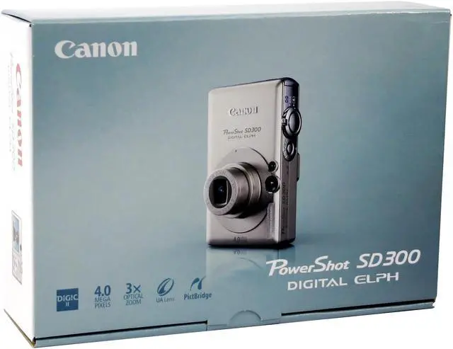 Alt view image 9 of 9 - Canon SD300 Silver 4.0MP 3X Optical Zoom Digital Camera