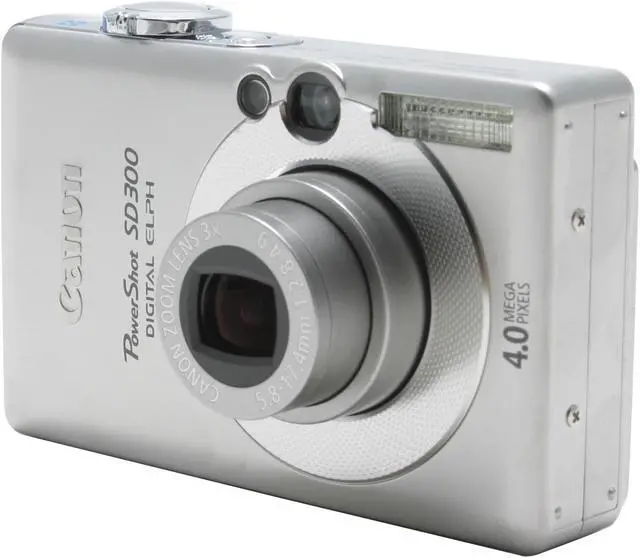 Alt view image 3 of 9 - Canon SD300 Silver 4.0MP 3X Optical Zoom Digital Camera