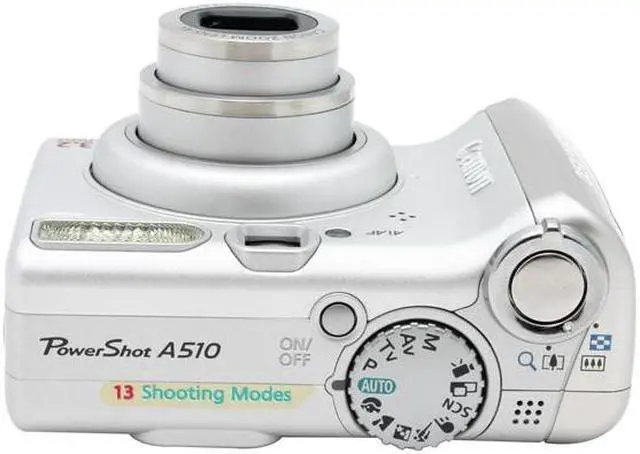 Alt view image 7 of 9 - Canon PowerShot A510 Silver 3.2MP 4X Optical Zoom Digital Camera