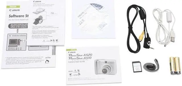 Alt view image 8 of 9 - Canon PowerShot A510 Silver 3.2MP 4X Optical Zoom Digital Camera