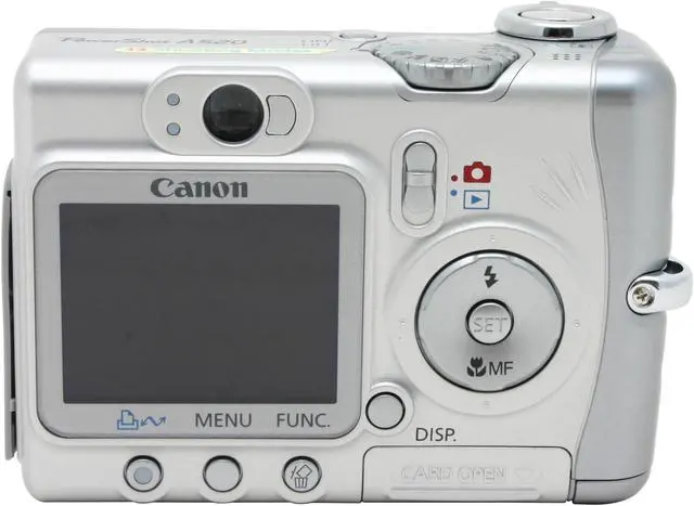 Alt view image 5 of 9 - Canon Powershot A520 Silver 4MP 4X Optical Zoom Digital Camera