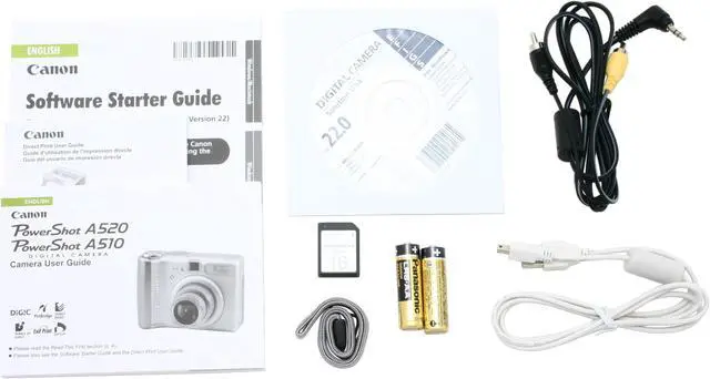 Alt view image 8 of 9 - Canon Powershot A520 Silver 4MP 4X Optical Zoom Digital Camera