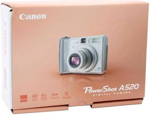Alt view image 9 of 9 - Canon Powershot A520 Silver 4MP 4X Optical Zoom Digital Camera