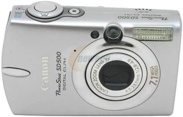 Alt view image 3 of 9 - Canon SD500 Silver 7.1MP 3X Optical Zoom Digital Camera