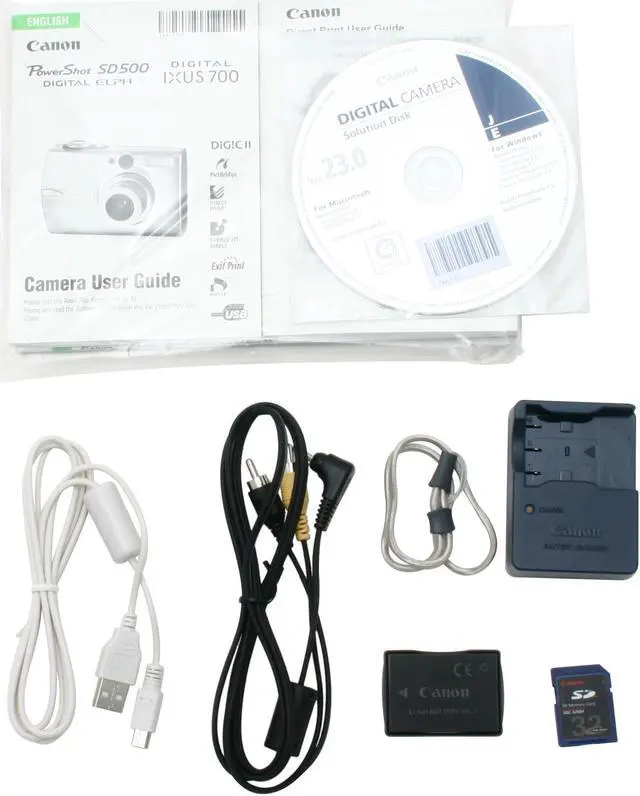 Alt view image 8 of 9 - Canon SD500 Silver 7.1MP 3X Optical Zoom Digital Camera