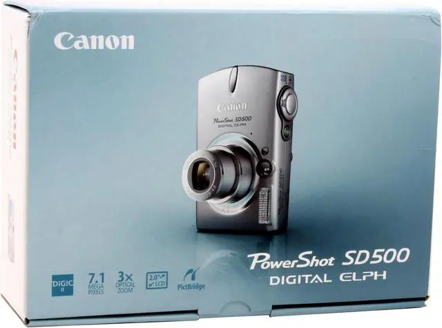 Alt view image 9 of 9 - Canon SD500 Silver 7.1MP 3X Optical Zoom Digital Camera