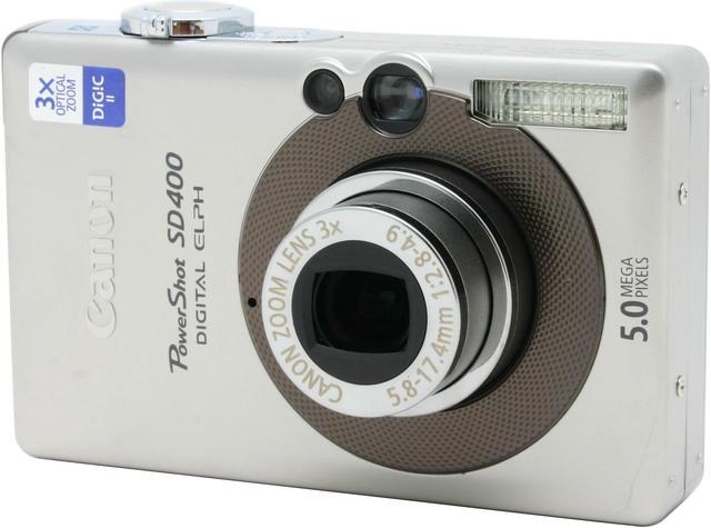 Alt view image 3 of 9 - Canon PowerShot SD400 Silver 5.0MP 3X Optical Zoom Digital Camera