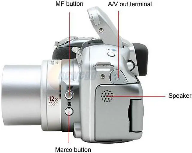 Alt view image 4 of 8 - Canon S2-IS Silver 5.0 MP 12X Optical Zoom Digital Camera