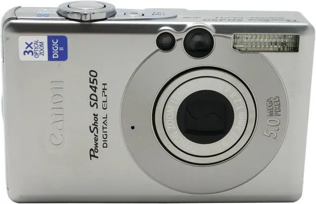 Alt view image 3 of 10 - Canon SD450 Silver 5.0 MP 3X Optical Zoom Digital Camera