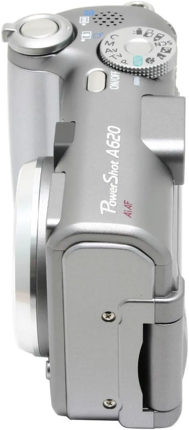 Alt view image 5 of 12 - Canon PowerShot A620 Silver 7.1 MP 4X Optical Zoom Digital Camera