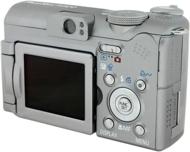 Alt view image 7 of 12 - Canon PowerShot A620 Silver 7.1 MP 4X Optical Zoom Digital Camera