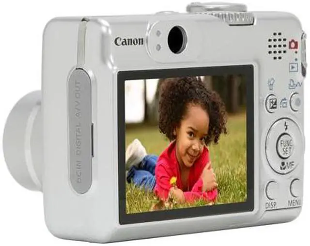Alt view image 3 of 11 - Canon PowerShot A 570 IS Silver 7.1 MP 4X Optical Zoom Digital Camera