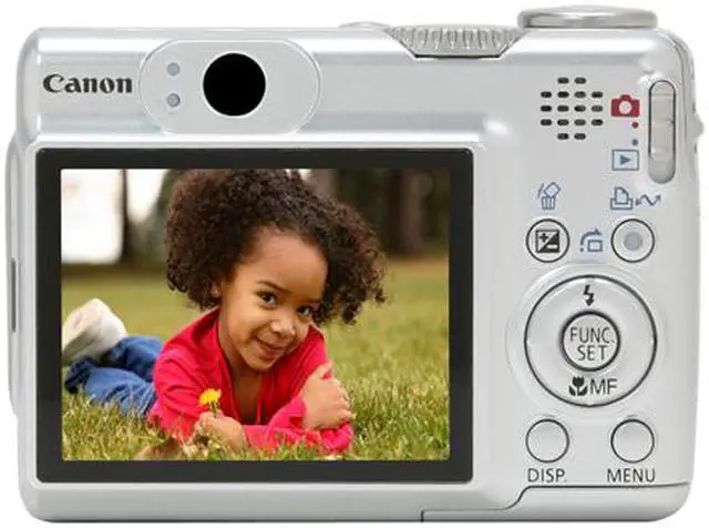 Alt view image 4 of 11 - Canon PowerShot A 570 IS Silver 7.1 MP 4X Optical Zoom Digital Camera