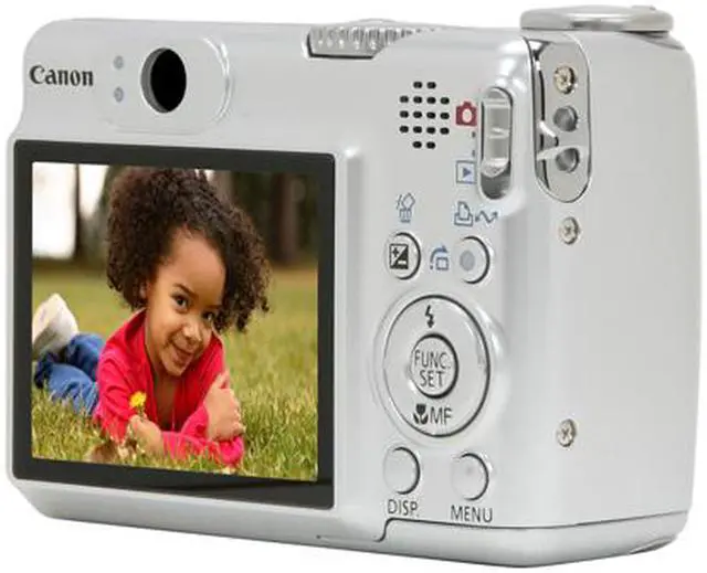 Alt view image 5 of 11 - Canon PowerShot A 570 IS Silver 7.1 MP 4X Optical Zoom Digital Camera