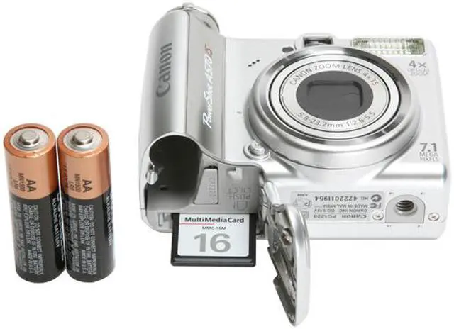 Alt view image 10 of 11 - Canon PowerShot A 570 IS Silver 7.1 MP 4X Optical Zoom Digital Camera