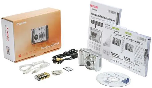 Alt view image 11 of 11 - Canon PowerShot A 570 IS Silver 7.1 MP 4X Optical Zoom Digital Camera
