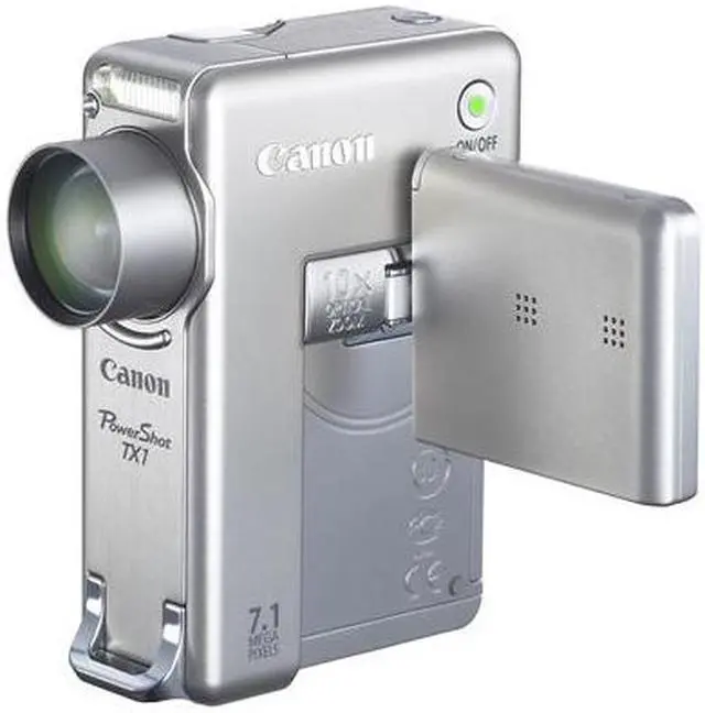 Alt view image 2 of 16 - Canon PowerShot TX1 Silver 7.1 MP 10X Optical Zoom Digital Camera