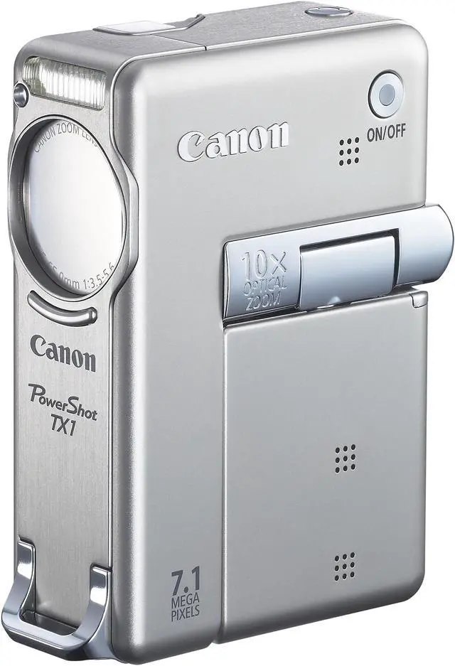 Alt view image 4 of 16 - Canon PowerShot TX1 Silver 7.1 MP 10X Optical Zoom Digital Camera