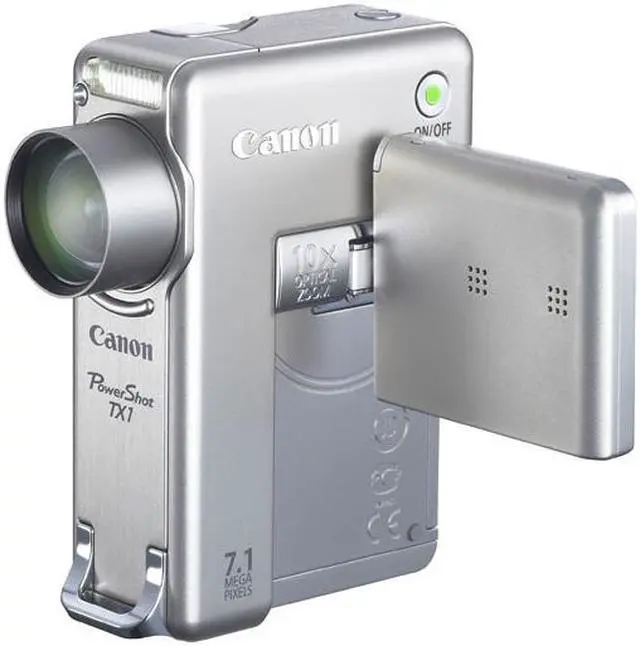 Main image of Canon PowerShot TX1 Silver 7.1 MP 10X Optical Zoom Digital Camera