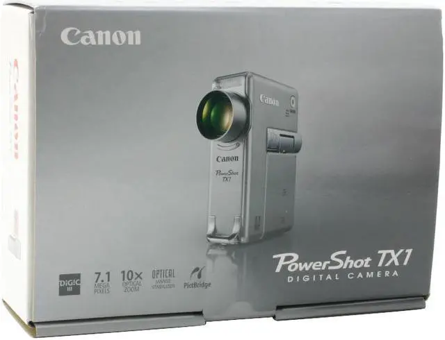 Alt view image 16 of 16 - Canon PowerShot TX1 Silver 7.1 MP 10X Optical Zoom Digital Camera