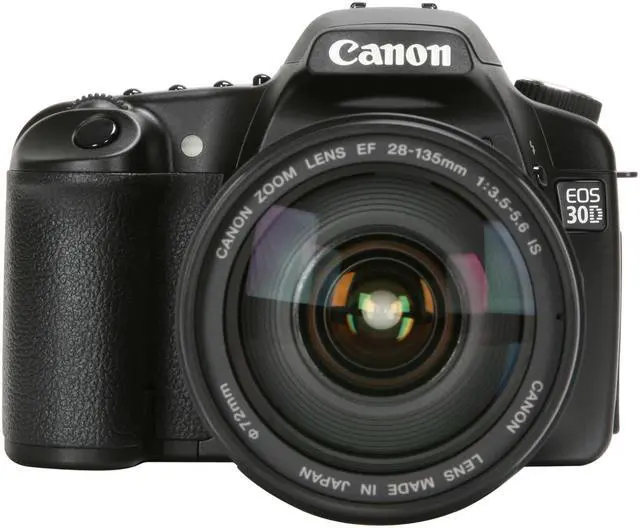 Alt view image 8 of 13 - Canon EOS 30D Black 8.2 MP Digital SLR Camera w/ EF 28-135mm f/3.5-5.6 IS Lens