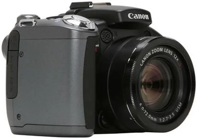 Alt view image 7 of 14 - Canon PowerShot S5 IS Black 8.0 MP 2.5" 207K LCD 12X Optical Zoom Digital Camera