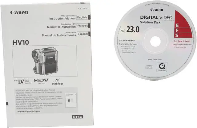 Alt view image 10 of 11 - Canon HV10 1/2.7" CMOS 2.7" 210K LCD 10X Optical Zoom High Definition MiniDV Camcorder