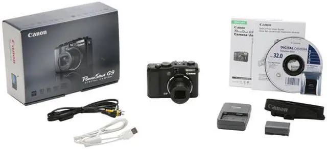 Alt view image 11 of 11 - Canon PowerShot G9 Black 12.1 MP 6X Optical Zoom Digital Camera