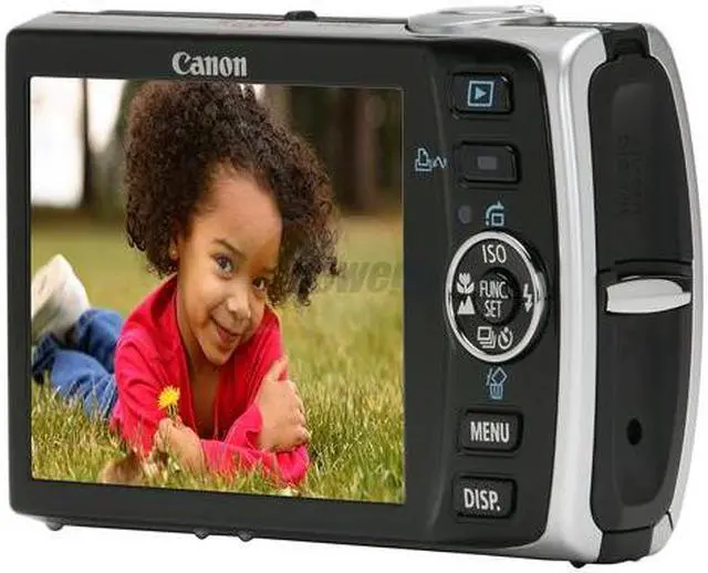 Alt view image 4 of 10 - Canon PowerShot SD870 IS Silver 8.0 MP 3.0" 230K LCD 3.8X Optical Zoom 28mm Wide Angle Digital Camera