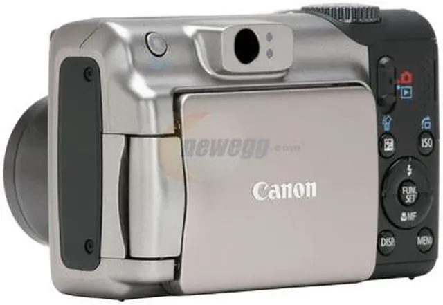 Alt view image 3 of 15 - Canon PowerShot A650 IS Black&Silver 12.1 MP 6X Optical Zoom Digital Camera
