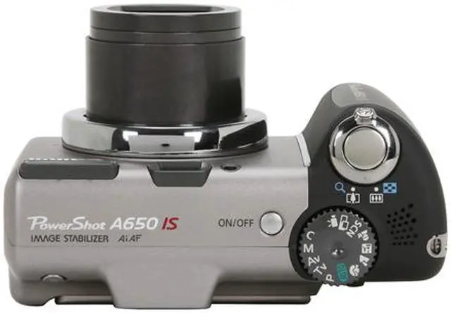Alt view image 13 of 15 - Canon PowerShot A650 IS Black&Silver 12.1 MP 6X Optical Zoom Digital Camera
