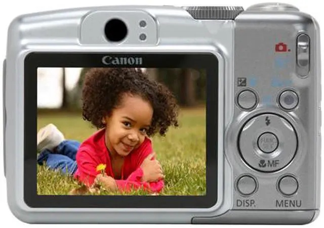 Alt view image 4 of 11 - Canon PowerShot A720 IS Silver 8.0 MP 6X Optical Zoom Digital Camera