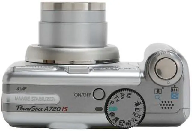Alt view image 9 of 11 - Canon PowerShot A720 IS Silver 8.0 MP 6X Optical Zoom Digital Camera