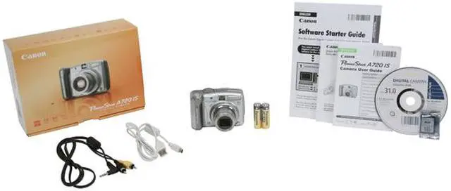 Alt view image 11 of 11 - Canon PowerShot A720 IS Silver 8.0 MP 6X Optical Zoom Digital Camera