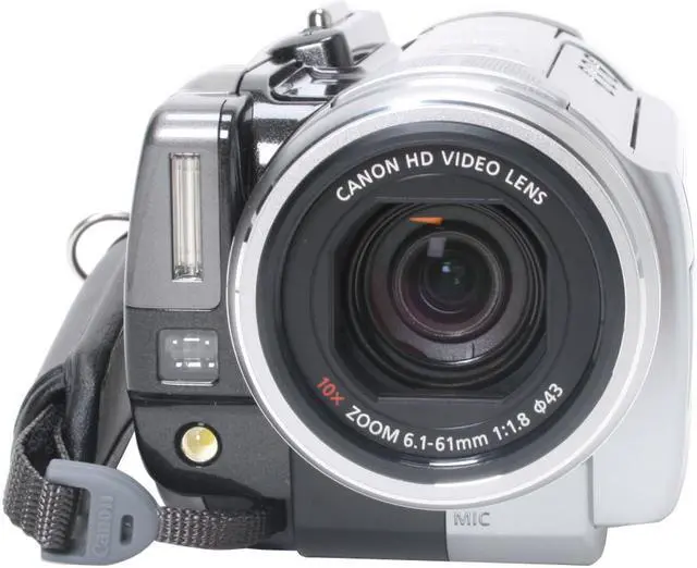 Alt view image 2 of 13 - Canon VIXIA HG10 Silver 1920 x 1080 Full HD CMOS Sensor 2.7"LCD 10X Optical Zoom High Definition Camcorder