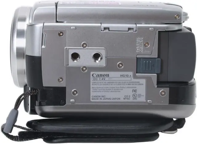 Alt view image 9 of 13 - Canon VIXIA HG10 Silver 1920 x 1080 Full HD CMOS Sensor 2.7"LCD 10X Optical Zoom High Definition Camcorder