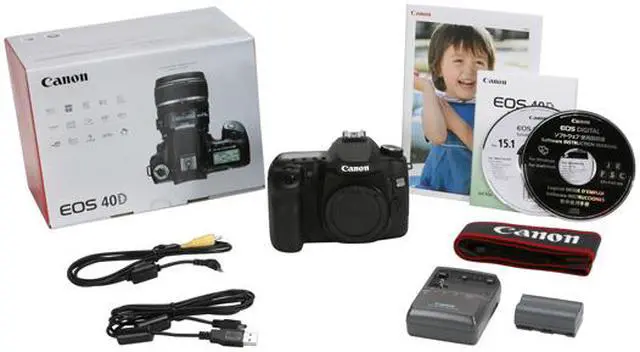 Alt view image 14 of 14 - Canon EOS 40D Black 10.1 MP  Digital SLR Camera - Body Only