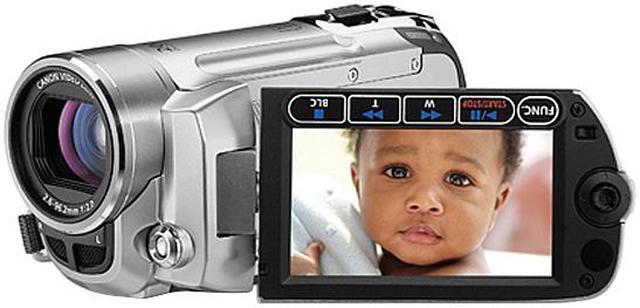 Main image of Canon FS100 Moonstone Silver 2.7"123K LCD 37X Optical Zoom Flash Memory Digital Camcorder