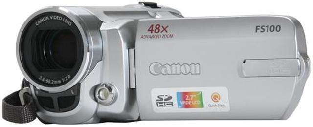 Alt view image 5 of 16 - Canon FS100 Moonstone Silver 2.7"123K LCD 37X Optical Zoom Flash Memory Digital Camcorder
