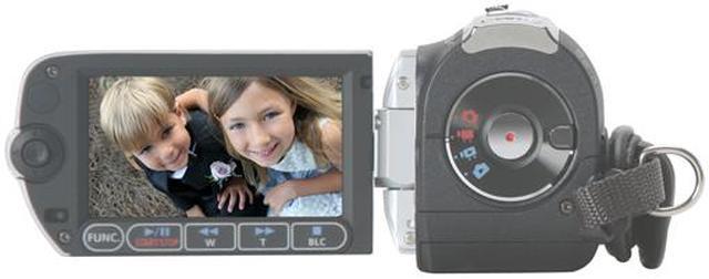 Alt view image 8 of 16 - Canon FS100 Moonstone Silver 2.7"123K LCD 37X Optical Zoom Flash Memory Digital Camcorder