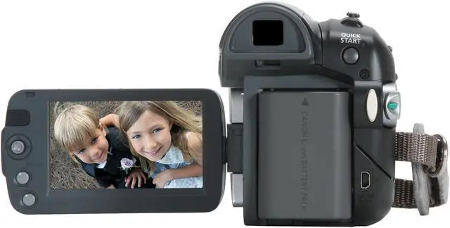 Alt view image 4 of 13 - Canon ZR950 Silver 1/6" CCD 2.7" 112K LCD 37X Optical Zoom MiniDV Camcorder