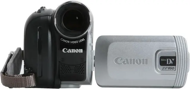 Alt view image 8 of 13 - Canon ZR950 Silver 1/6" CCD 2.7" 112K LCD 37X Optical Zoom MiniDV Camcorder