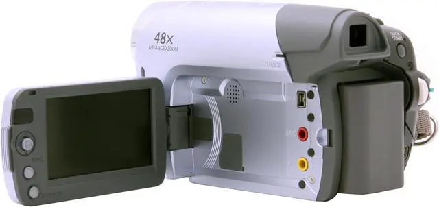 Alt view image 10 of 20 - Canon ZR930 1/6" CCD 2.7" 112K LCD 37X Optical Zoom MiniDV Camcorder