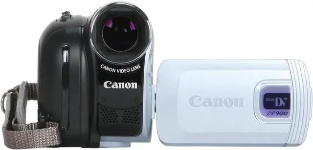 Alt view image 8 of 11 - Canon ZR900 Silver 1/6" CCD 2.7" 112K 37X Optical Zoom MiniDV Camcorder