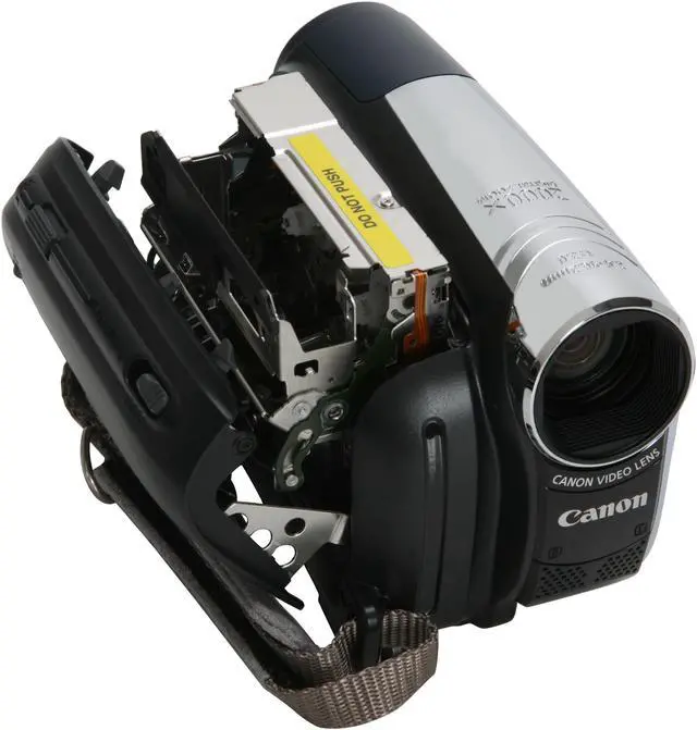 Alt view image 10 of 11 - Canon ZR900 Silver 1/6" CCD 2.7" 112K 37X Optical Zoom MiniDV Camcorder