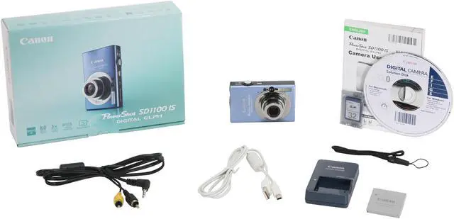 Alt view image 11 of 11 - Canon PowerShot SD1100 IS Blue 8.0 MP 3X Optical Zoom Digital Camera