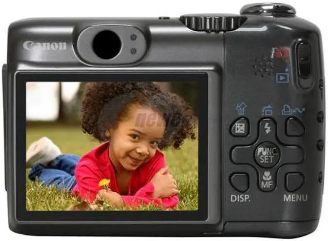 Alt view image 4 of 11 - Canon PowerShot A590 IS Black 8.0 MP 4X Optical Zoom Digital Camera