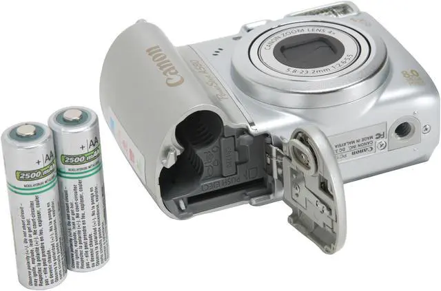 Alt view image 10 of 11 - Canon PowerShot A580 Silver 8.0 MP 4X Optical Zoom Digital Camera