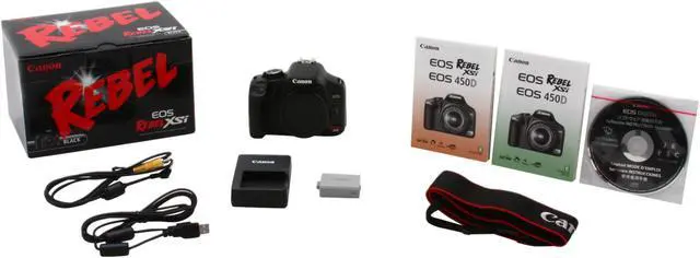Alt view image 12 of 12 - Canon EOS Rebel XSi Black 12.20 MP Digital SLR Camera - Body Only